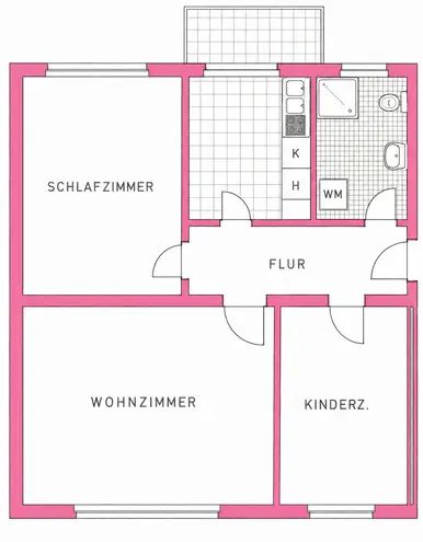 3 Zimmer Wohnung mit 63 m² in Gießen – Bild 12