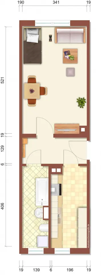 Studio mit 35 m² in Limbach-Oberfrohna – Bild 7