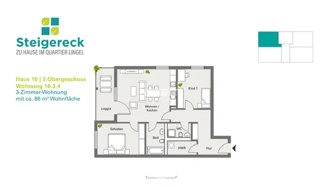 3 Zimmer Wohnung mit 85 m² in Erfurt – Bild 11