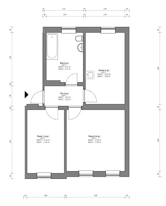3 Zimmer Wohnung mit 56 m² in Dessau-Roßlau – Bild 10
