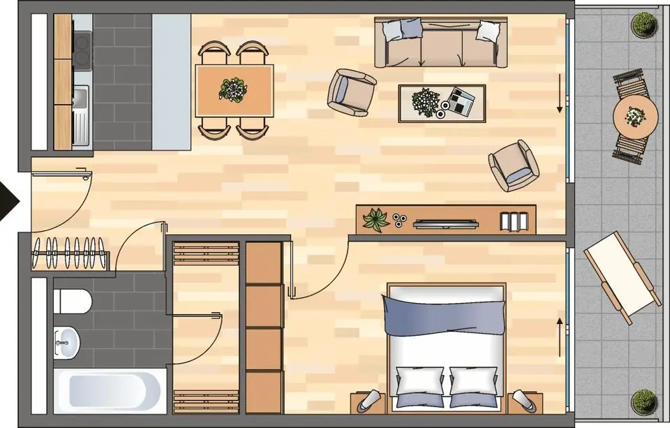 2 Zimmer Wohnung mit 59 m² in Ludwigshafen – Bild 8
