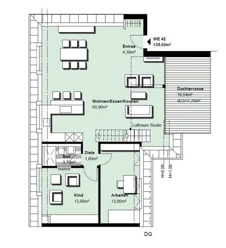 4 Zimmer Wohnung mit 135 m² in Essen – Bild 12