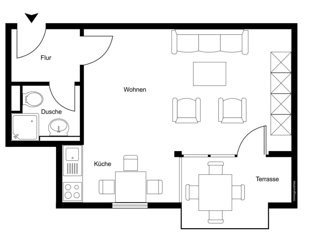 1 Zimmer Wohnung mit 35 m² in Heidelberg – Bild 2