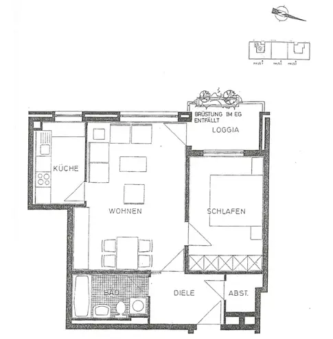 2 Zimmer Wohnung mit 55 m² in Köln – Bild 1