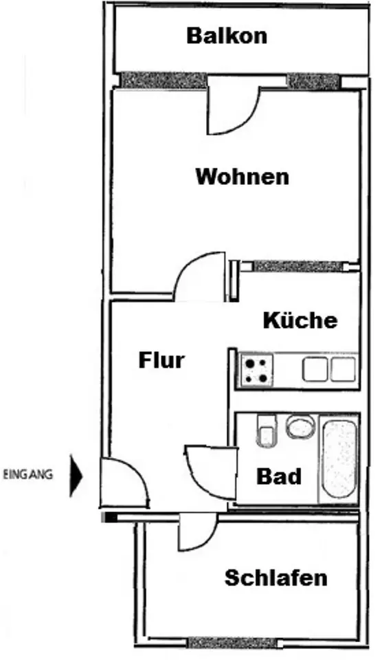 2 Zimmer Wohnung mit 48 m² in Frankfurt (Oder) – Bild 5