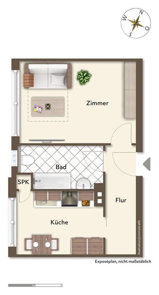 1 Zimmer Wohnung mit 29 m² in Bremen – Bild 6