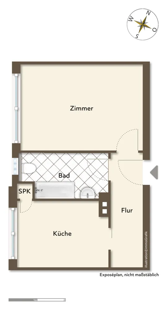 1 Zimmer Wohnung mit 29 m² in Bremen – Bild 7