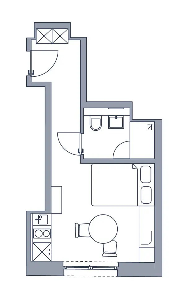 Studio mit 24 m² in Stuttgart – Bild 9