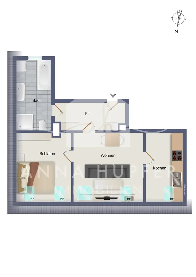 2 Zimmer Wohnung mit 62 m² in Gera – Bild 6