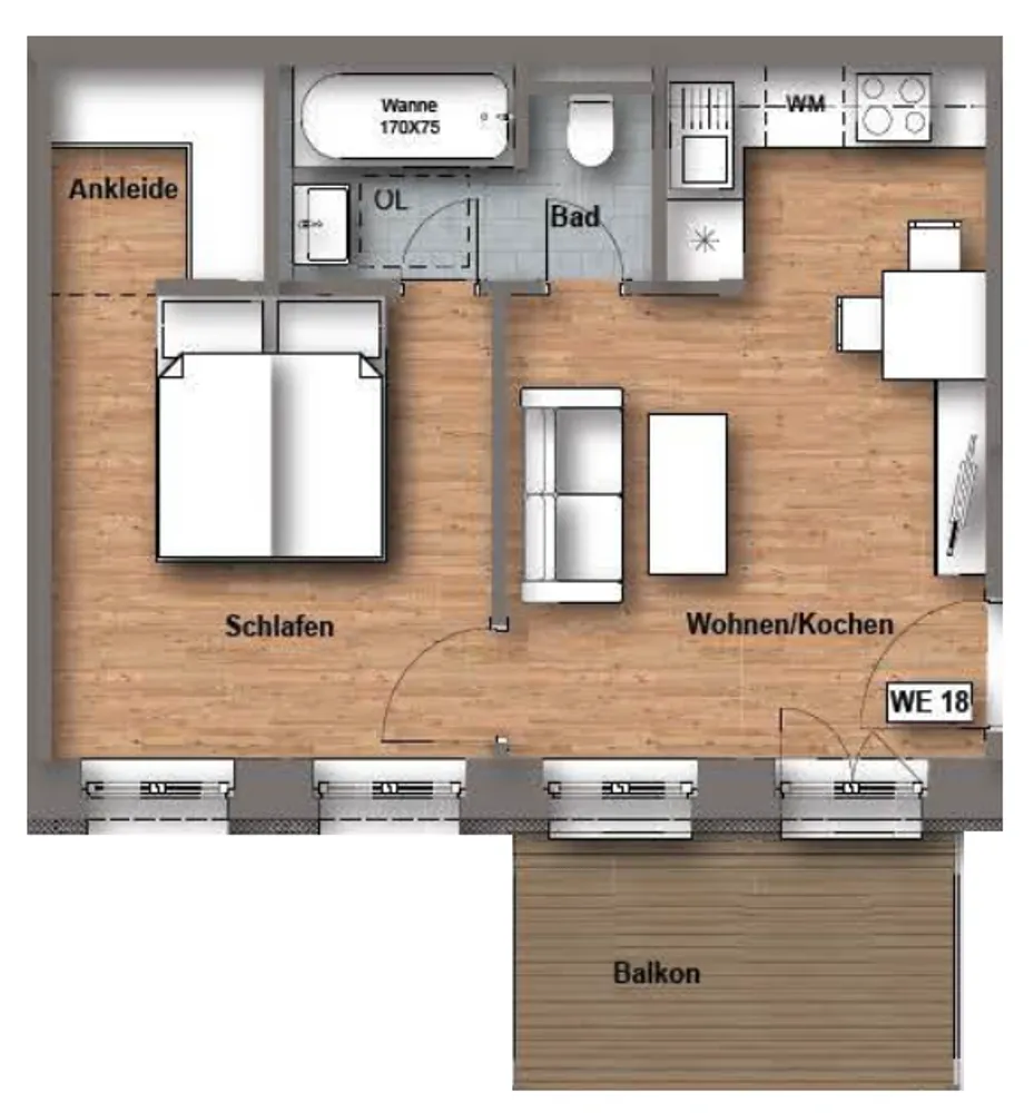 2 Zimmer Wohnung mit 40 m² in Leipzig – Bild 4