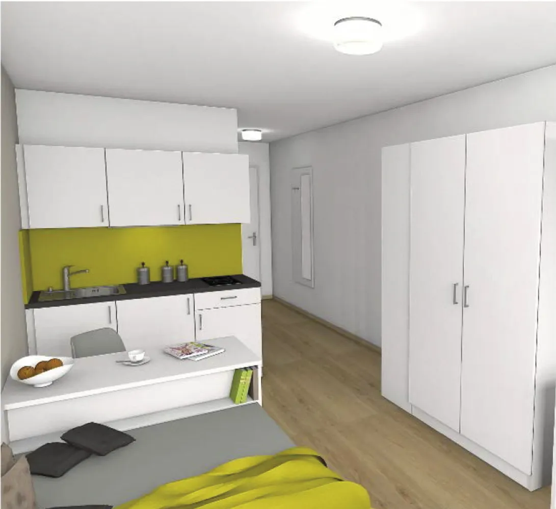 1 Zimmer Wohnung mit 29 m² in Aalen – Bild 2