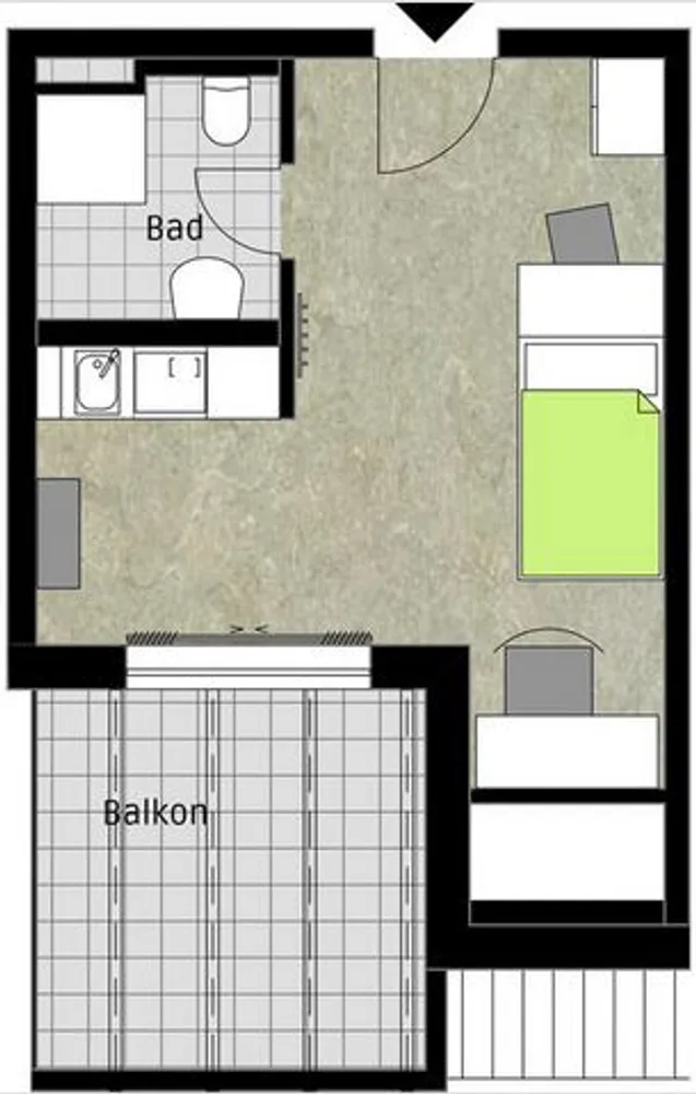 1 Zimmer Wohnung mit 29 m² in Aalen – Bild 4