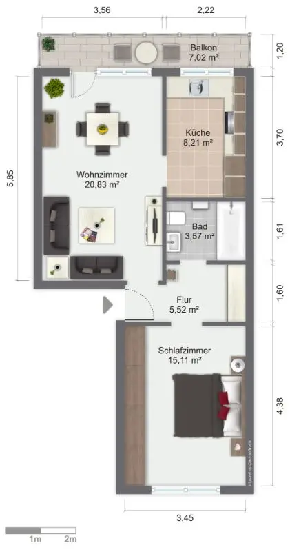 2 Zimmer Wohnung mit 57 m² in Görlitz – Bild 5
