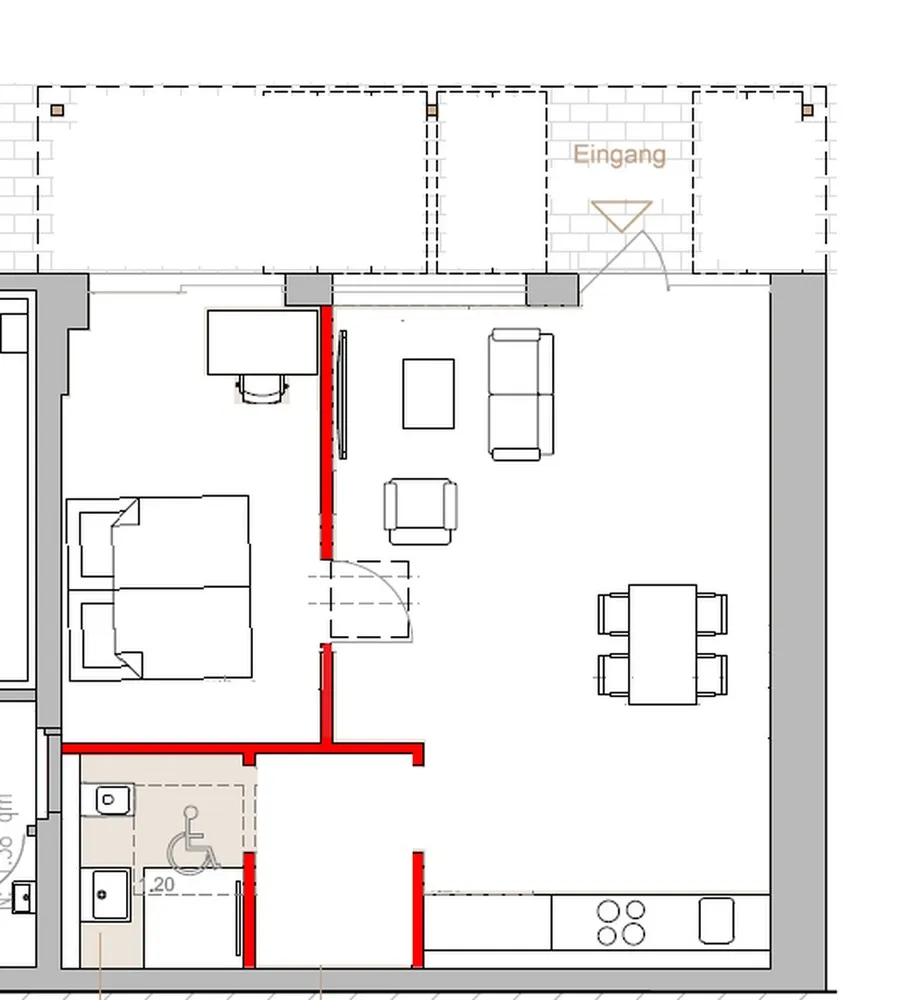 1 Zimmer Wohnung mit 62 m² in Baden-Baden – Bild 4