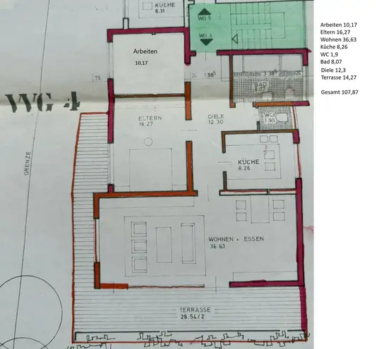 3 Zimmer Wohnung mit 108 m² in Heidelberg – Bild 10