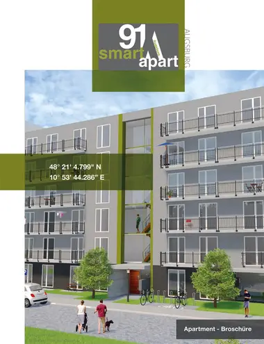 1 Zimmer Wohnung mit 19 m² in Augsburg – Bild 1