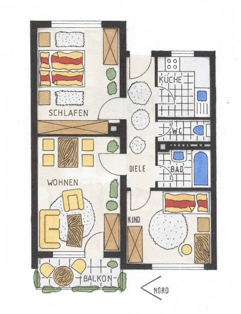3 Zimmer Wohnung mit 62 m² in Pforzheim – Bild 2