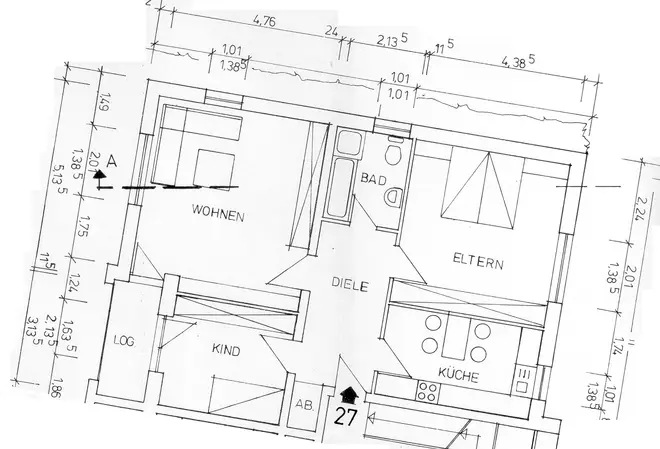 3 Zimmer Wohnung mit 82 m² in Bielefeld – Bild 1