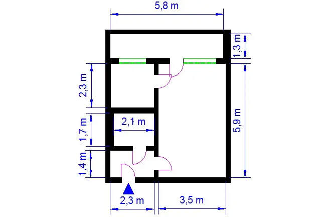 Studio mit 34 m² in Magdeburg – Bild 5