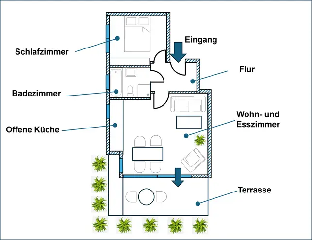 2 Zimmer Wohnung mit 66 m² in Frankfurt am Main – Bild 4