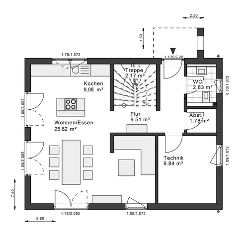 3 Zimmer Haus mit 110 m² in Solingen – Bild 3