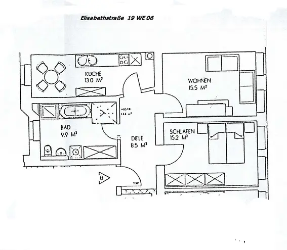 2 Zimmer Wohnung mit 63 m² in Leipzig – Bild 1