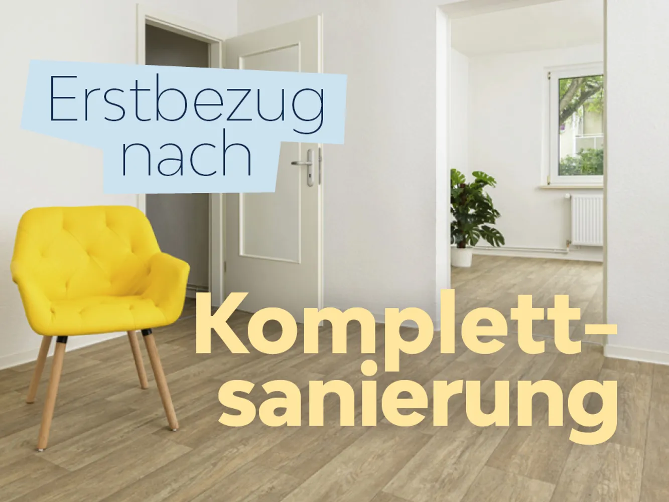 2 Zimmer Wohnung mit 48 m² in Erfurt – Bild 1