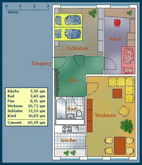 3 Zimmer Wohnung mit 61 m² in Dresden – Bild 5