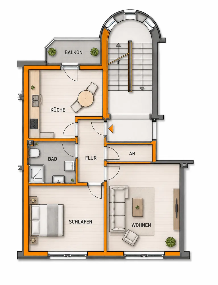 2 Zimmer Wohnung mit 63 m² in Gera – Bild 10