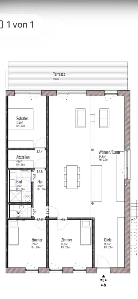 4 Zimmer Wohnung mit 118 m² in Kempten – Bild 5