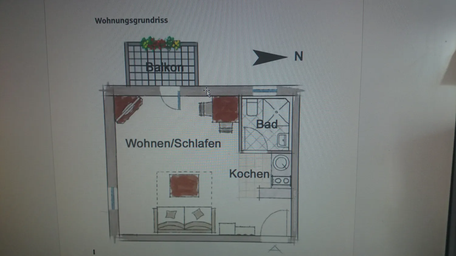 1 Zimmer Wohnung mit 25 m² in Erlangen – Bild 2