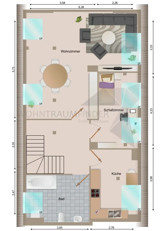 2 Zimmer Wohnung mit 73 m² in Zwickau – Bild 10