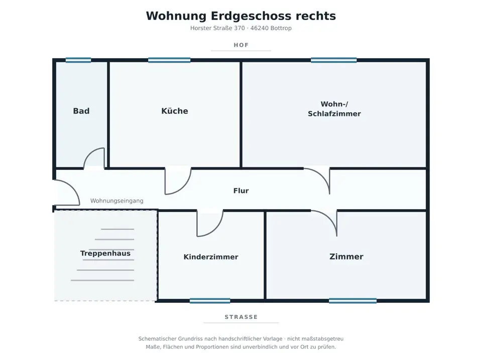 4 Zimmer Wohnung mit 70 m² in Bottrop – Bild 4