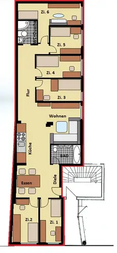1 Zimmer Wohnung mit 15 m² in Aachen – Bild 6
