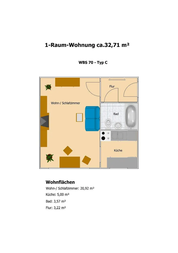 1 Zimmer Wohnung mit 33 m² in Bautzen – Bild 8