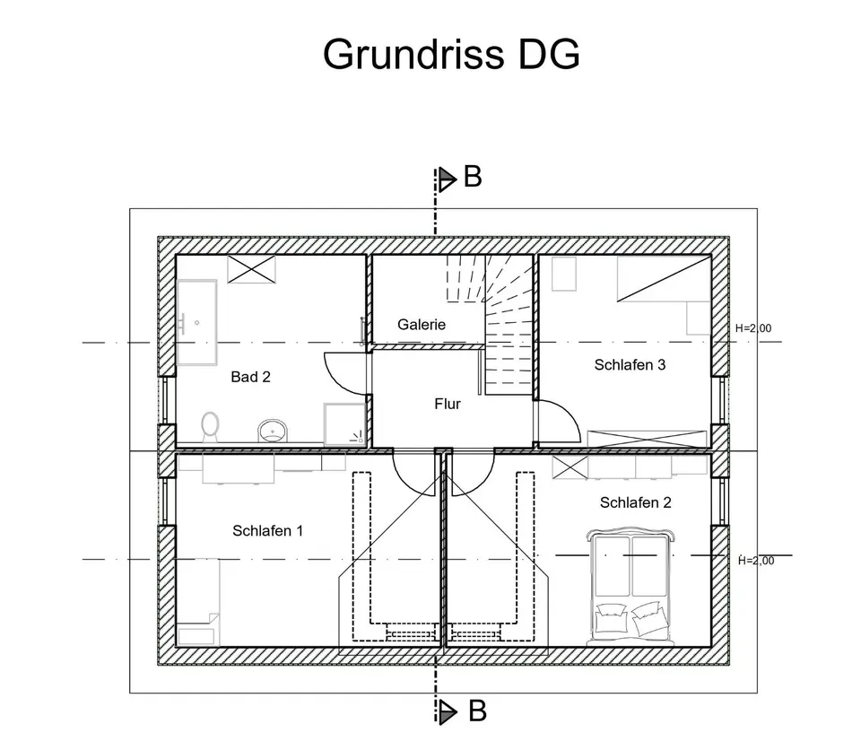 5 Zimmer Wohnung mit 127 m² in Michelstadt – Bild 4