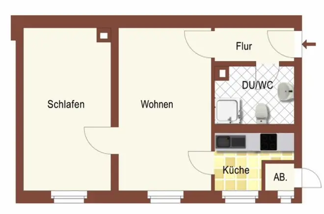 2 Zimmer Wohnung mit 49 m² in Karlsruhe – Bild 9