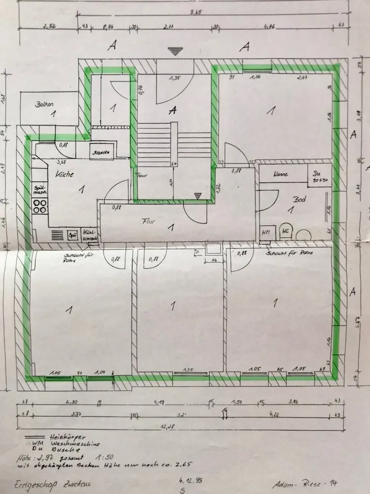 4 Zimmer Wohnung mit 114 m² in Zwickau – Bild 2