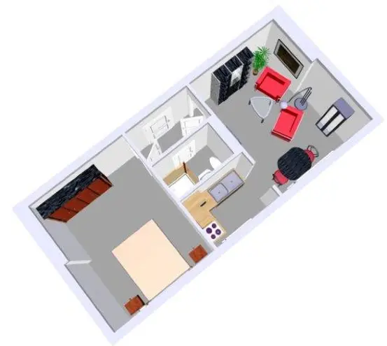 2 Zimmer Wohnung mit 38 m² in Kiel – Bild 2