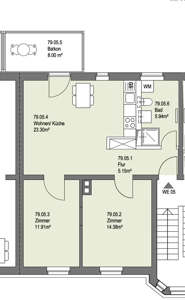 3 Zimmer Wohnung mit 65 m² in Merseburg – Bild 11