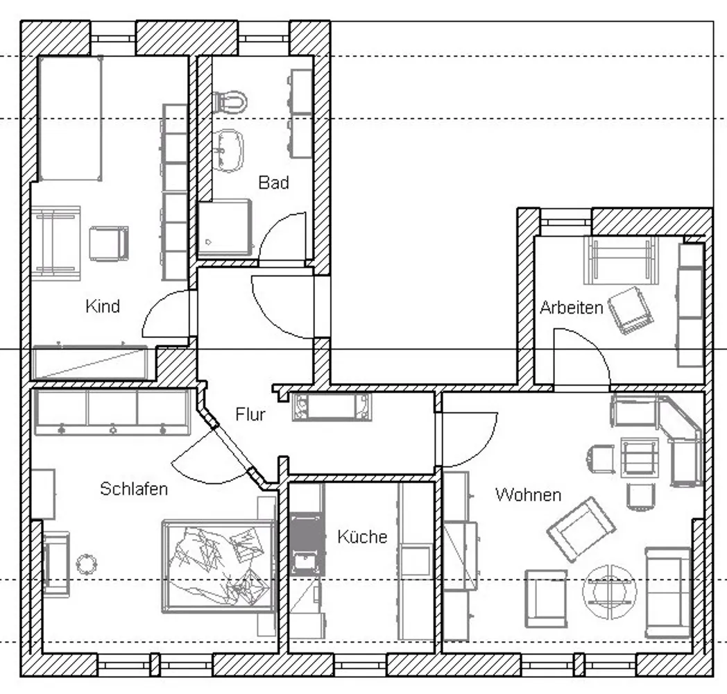 4 Zimmer Wohnung mit 60 m² in Freiberg – Bild 3