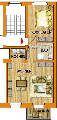 2 Zimmer Wohnung mit 48 m² in Wuppertal – Bild 2
