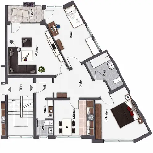 3 Zimmer Wohnung mit 86 m² in Köln – Bild 1