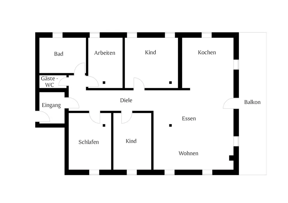 5 Zimmer Wohnung mit 157 m² in Weimar – Bild 5