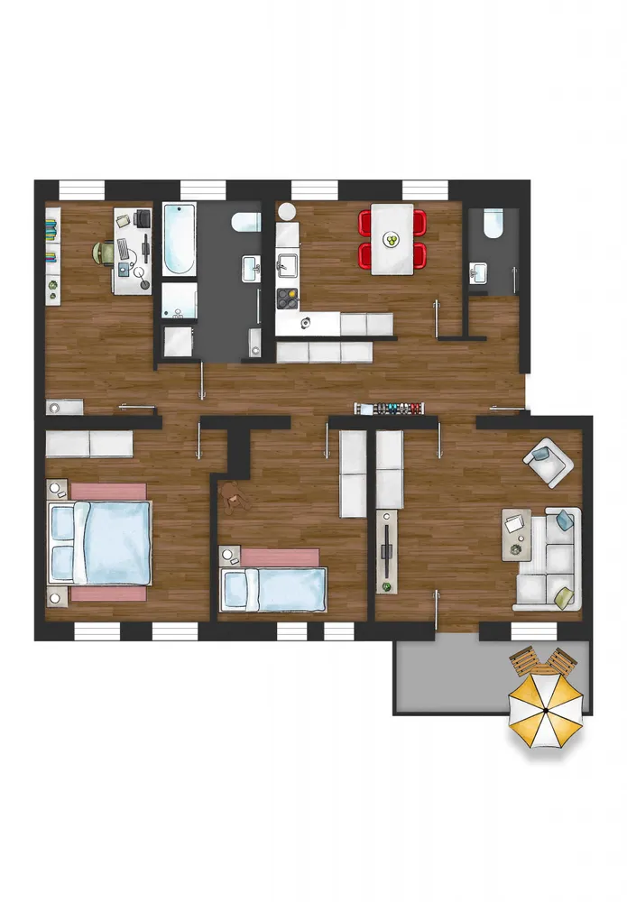4 Zimmer Wohnung mit 95 m² in Plauen – Bild 1