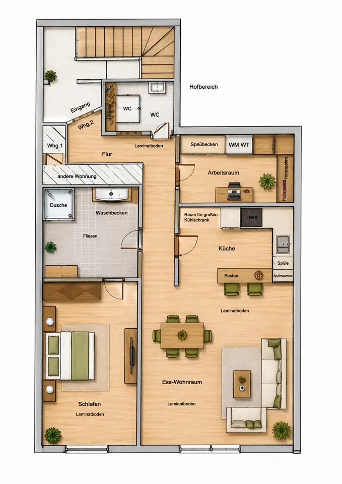 3 Zimmer Wohnung mit 75 m² in Sindelfingen – Bild 4