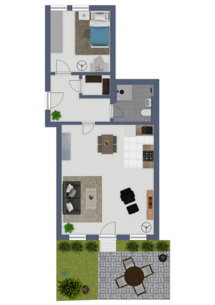 2 Zimmer Wohnung mit 52 m² in Stralsund – Bild 12