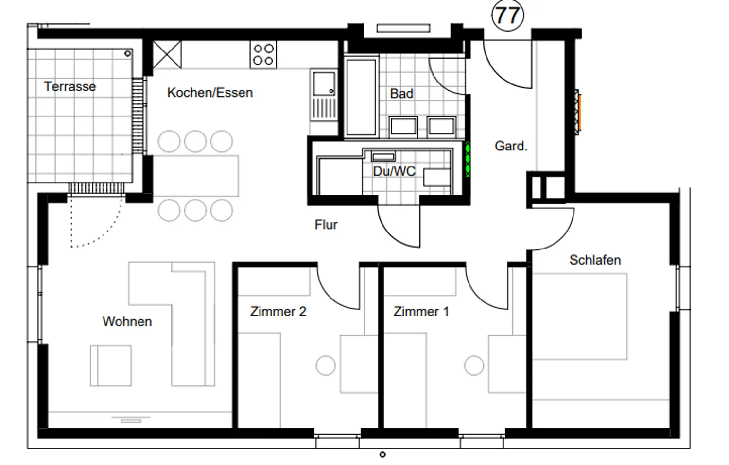 4 Zimmer Wohnung mit 89 m² in Stuttgart – Bild 2