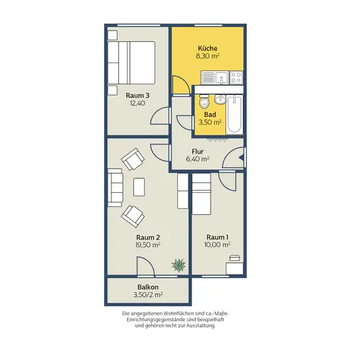 3 Zimmer Wohnung mit 61 m² in Leipzig – Bild 8