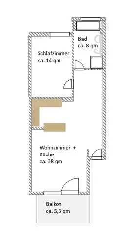 2 Zimmer Wohnung mit 62 m² in Frankfurt am Main – Bild 6